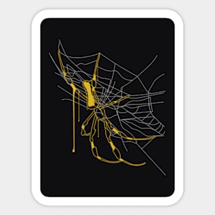 Gold Spider Sticker